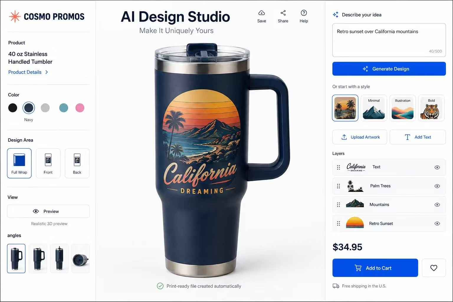 The product as a canvas — owner-supplied original visual study